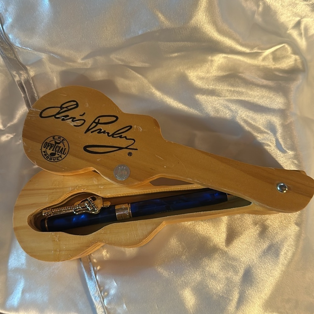 RARE!! Official EPE PRODUCTS Dark Blue Marbled Ink Pen. Serial Number on Pen.